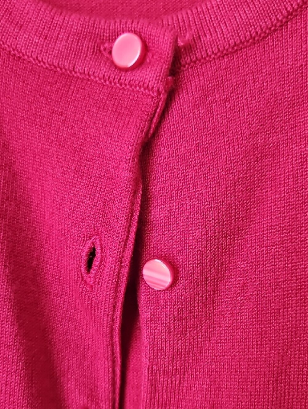 Crimson Button-Front Knit Cardigan - Picture 3 of 5